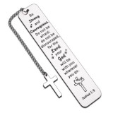 Stainless steel bookmark inspirational creative engraved bookmark Thanksgiving Christmas colleagues friends gifts