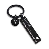 Autumn Keychains keychain letter pattern inspirational boyfriend scanning pendant gift