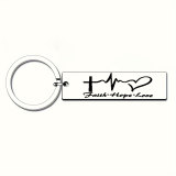 Titanium Steel Personalized Cute Engraved Keychain - Valentine's Day, Christmas, Gratitude, Motivation, and Appreciation Gifts