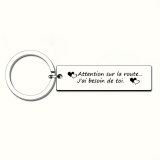 Titanium Steel Personalized Cute Engraved Keychain - Valentine's Day, Christmas, Gratitude, Motivation, and Appreciation Gifts