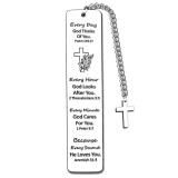 Stainless steel bookmark inspirational creative engraved bookmark Thanksgiving Christmas colleagues friends gifts