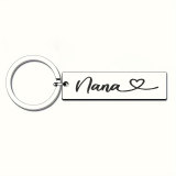 Titanium Steel Personalized Cute Engraved Keychain - Valentine's Day, Christmas, Gratitude, Motivation, and Appreciation Gifts
