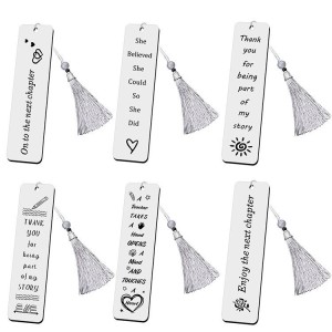 Stainless steel bookmark inspirational creative engraved bookmark Thanksgiving Christmas colleagues friends gifts