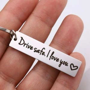 Titanium Steel Personalized Cute Engraved Keychain - Valentine's Day, Christmas, Gratitude, Motivation, and Appreciation Gifts