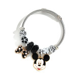 Creative Cartoon Stainless Steel Bracelet Mickey Minnie Adjustable Bead Bracelet Female Bracelet