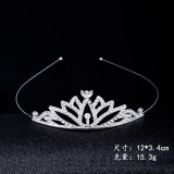 Children's Crown Hair Hoop, Little Girl, Princess Hair Bundle, Crown, Children's Performance Hair Accessories, Diamond Alloy Head Accessories