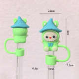Cartoon straws, straw sleeves, water cup accessories, canvas straw caps