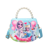Children's handbag  new model for girls' outings, crossbody machine embroidery style, girls' handbag