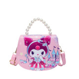 2026 new cute girl cartoon handbag, children's princess crossbody bag, Frozen Elsa bag