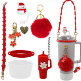 Water Cup Accessories Set Suitable for 40oz Bow Straw Cap Cup Set Hair Ball Pendant