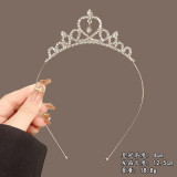 Children's Crown Hair Hoop, Little Girl, Princess Hair Bundle, Crown, Children's Performance Hair Accessories, Diamond Alloy Head Accessories