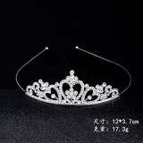 Children's Crown Hair Hoop, Little Girl, Princess Hair Bundle, Crown, Children's Performance Hair Accessories, Diamond Alloy Head Accessories