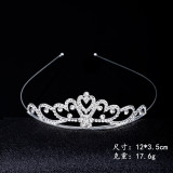 Children's Crown Hair Hoop, Little Girl, Princess Hair Bundle, Crown, Children's Performance Hair Accessories, Diamond Alloy Head Accessories