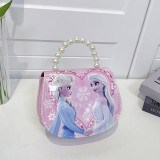 Children's handbag  new model for girls' outings, crossbody machine embroidery style, girls' handbag