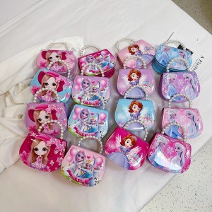 Children's handbag  new model for girls' outings, crossbody machine embroidery style, girls' handbag