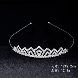 Children's Crown Hair Hoop, Little Girl, Princess Hair Bundle, Crown, Children's Performance Hair Accessories, Diamond Alloy Head Accessories