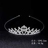 Children's Crown Hair Hoop, Little Girl, Princess Hair Bundle, Crown, Children's Performance Hair Accessories, Diamond Alloy Head Accessories