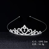 Children's Crown Hair Hoop, Little Girl, Princess Hair Bundle, Crown, Children's Performance Hair Accessories, Diamond Alloy Head Accessories