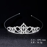 Children's Crown Hair Hoop, Little Girl, Princess Hair Bundle, Crown, Children's Performance Hair Accessories, Diamond Alloy Head Accessories