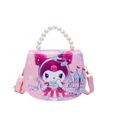 2026 new cute girl cartoon handbag, children's princess crossbody bag, Frozen Elsa bag
