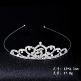 Children's Crown Hair Hoop, Little Girl, Princess Hair Bundle, Crown, Children's Performance Hair Accessories, Diamond Alloy Head Accessories