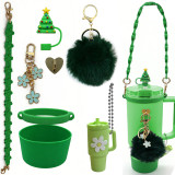 Water Cup Accessories Set Suitable for 40oz Bow Straw Cap Cup Set Hair Ball Pendant