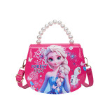 2026 new cute girl cartoon handbag, children's princess crossbody bag, Frozen Elsa bag