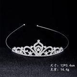 Children's Crown Hair Hoop, Little Girl, Princess Hair Bundle, Crown, Children's Performance Hair Accessories, Diamond Alloy Head Accessories