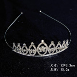 Children's Crown Hair Hoop, Little Girl, Princess Hair Bundle, Crown, Children's Performance Hair Accessories, Diamond Alloy Head Accessories