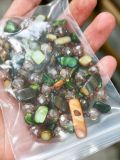 Bohemian Natural Shell Crystal Stacked Necklace Double Layer 20mm snap button jewelry