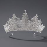 Diamond birthday crown headpiece, princess style wedding dress, hair accessories, bridal accessories, pearl crown headpiece