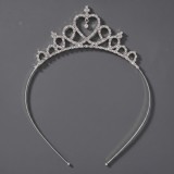 Diamond birthday crown headpiece, princess style wedding dress, hair accessories, bridal accessories, pearl crown headpiece
