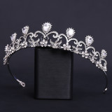 Wedding headpiece alloy rhinestone set with zircon, bridal crown headband
