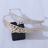 Clover Bride's Small Crown 3A Zircon Grand Palace Crown Wedding Party Full Diamond Headwear Accessories