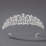 Diamond birthday crown headpiece, princess style wedding dress, hair accessories, bridal accessories, pearl crown headpiece