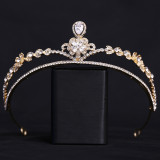 Wedding headpiece alloy rhinestone set with zircon, bridal crown headband