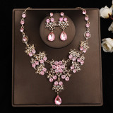 Bridal Headpiece Set Hair Accessories Crown Headband Earrings Wedding Jewelry Necklace Accessories Wedding Dress Accessories