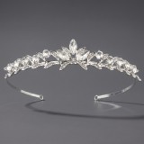 Diamond birthday crown headpiece, princess style wedding dress, hair accessories, bridal accessories, pearl crown headpiece