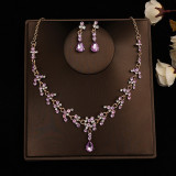 Bridal Headpiece Set Hair Accessories Crown Headband Earrings Wedding Jewelry Necklace Accessories Wedding Dress Accessories