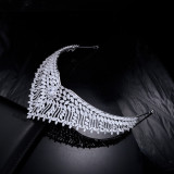 Hair accessories, bridal wedding zircon crown, wedding headdress, evening gown, wedding accessories