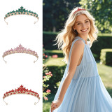 Bridal Crown Hair Accessories Baroque Crown Children's Birthday Crown Crystal Wedding Headwear Hair Hoops
