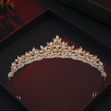 Bridal Crown Hair Accessories Baroque Crown Children's Birthday Crown Crystal Wedding Headwear Hair Hoops
