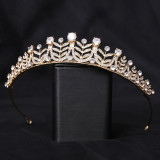 Wedding headpiece alloy rhinestone set with zircon, bridal crown headband