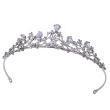 Wedding headpiece alloy rhinestone set with zircon, bridal crown headband