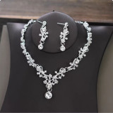 Bridal Headpiece Set Hair Accessories Crown Headband Earrings Wedding Jewelry Necklace Accessories Wedding Dress Accessories