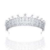 Princess Crown Photo Headwear Bridal Wedding Luxury Wedding Zircon Crown Wedding Accessories Pearl Hair Accessories