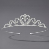 Diamond birthday crown headpiece, princess style wedding dress, hair accessories, bridal accessories, pearl crown headpiece