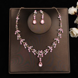 Bridal Headpiece Set Hair Accessories Crown Headband Earrings Wedding Jewelry Necklace Accessories Wedding Dress Accessories