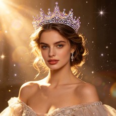 Bridal Crown Hair Accessories Full Diamond Horse Eye Princess Crown Headwear Queen Fashion Headband Accessories