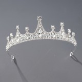 Diamond birthday crown headpiece, princess style wedding dress, hair accessories, bridal accessories, pearl crown headpiece